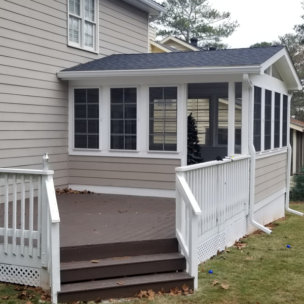 Covered Porch & Deck Addition in Eat Cobb Georgia